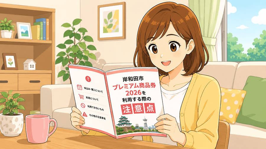 岸和田市プレミアム商品券の注意点