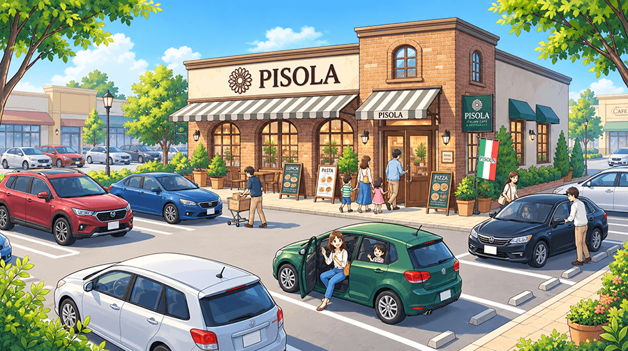 岸和田から行きやすいPISOLA（ピソラ）の店舗