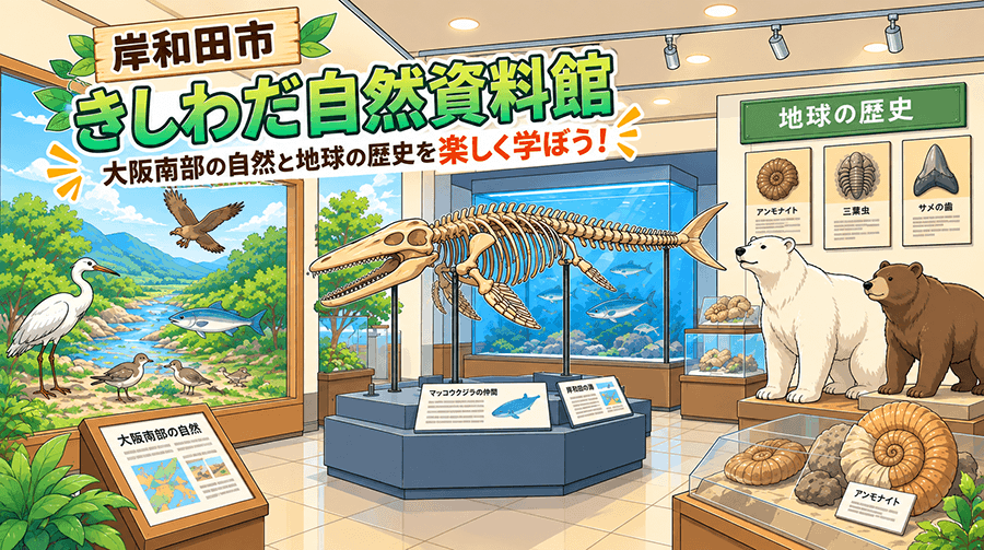 岸和田市「きしわだ自然資料館」の施設概要とポイント