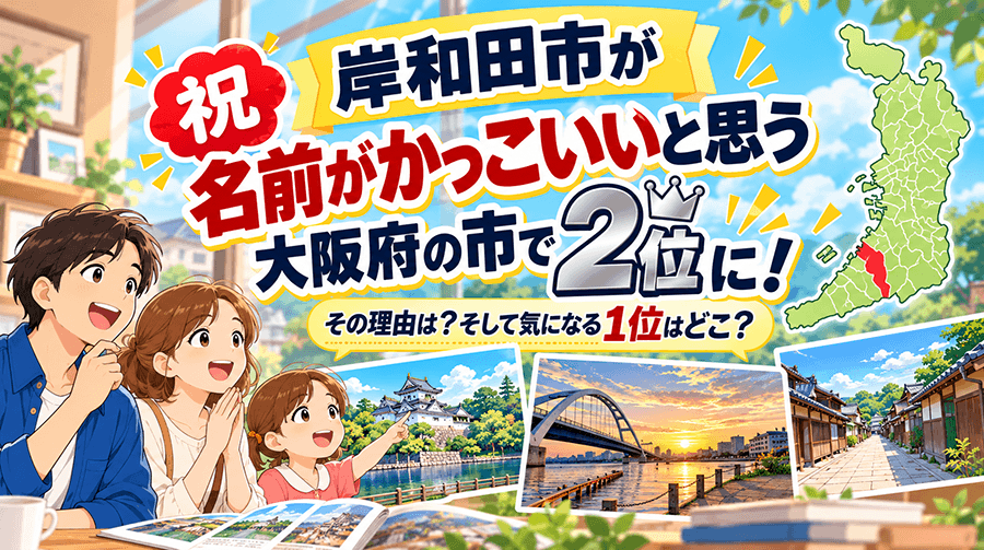 岸和田市が「名前がかっこいい市」2位に！その理由は？そして気になる1位は？