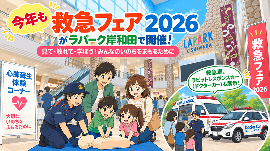 救急フェア2026がラパーク岸和田で開催されます