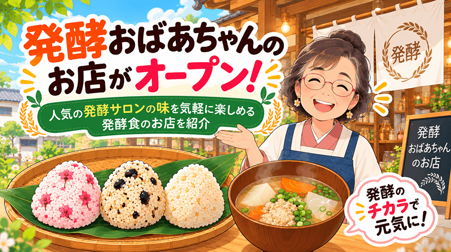 発酵おばあちゃんのお店がオープン！人気の発酵サロンの味を気軽に楽しめる発酵食のお店を紹介