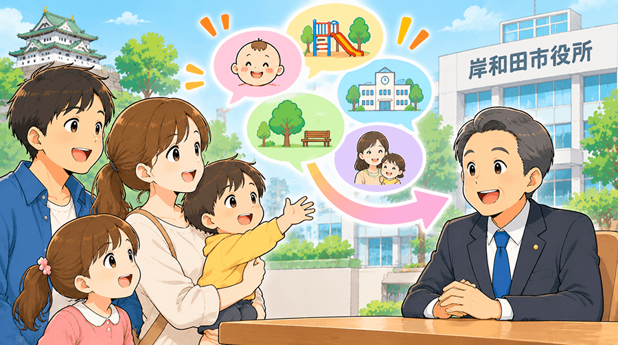 岸和田市の子育てについて市長に声を届けよう！