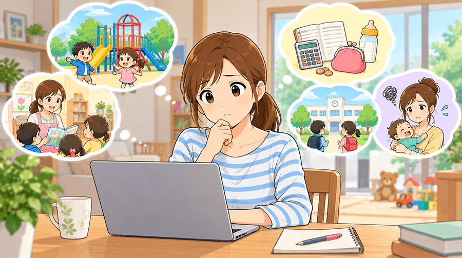 岸和田市への子育てに関する意見を考えている