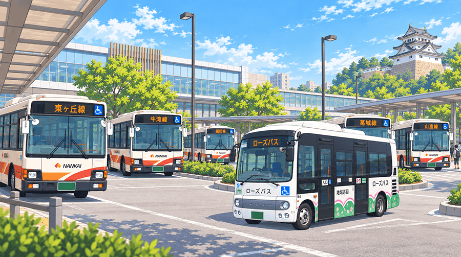 岸和田市内 路線バス1日無料デーの対象路線