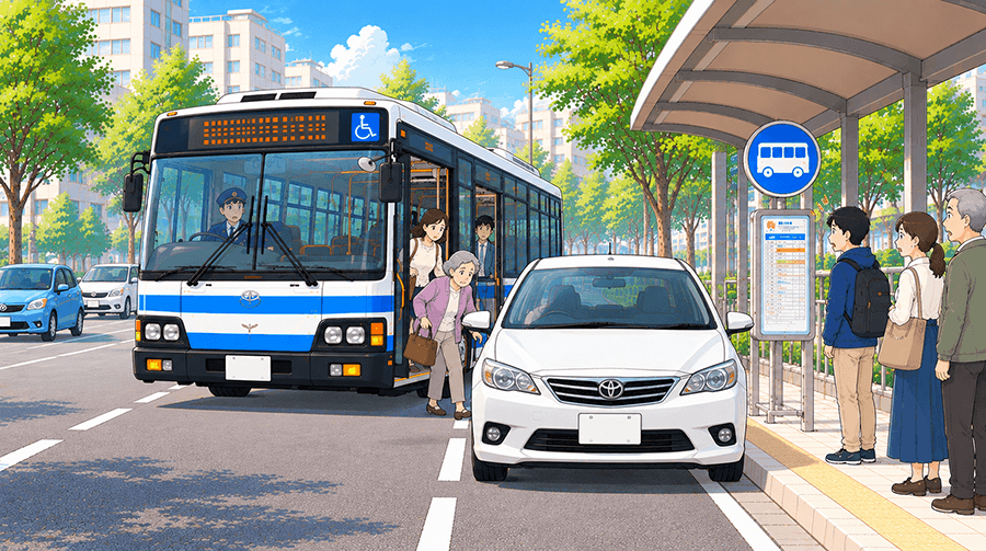 バス停付近への駐停車が危険な理由