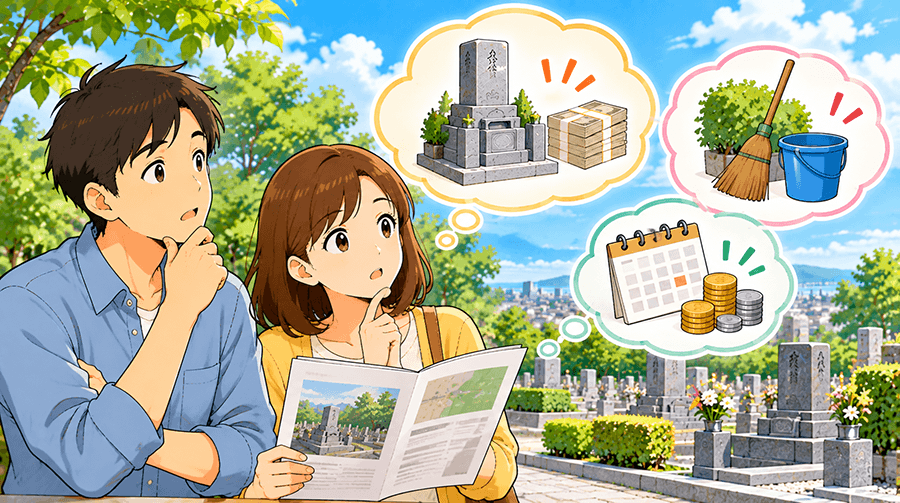 岸和田市墓苑の募集区画と永代使用料・掃除料