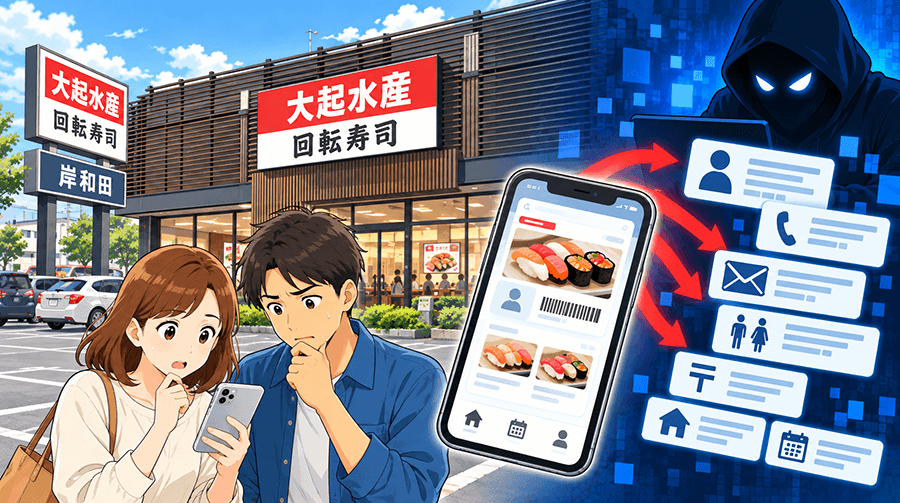 大起水産・岸和田店の利用者も個人情報漏えいの対象になる？