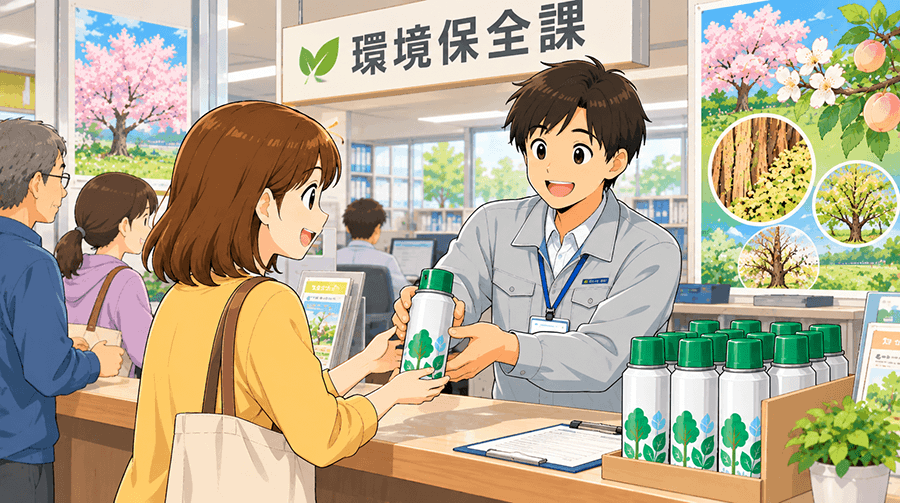 岸和田市がクビアカツヤカミキリの防除薬剤を無料配布