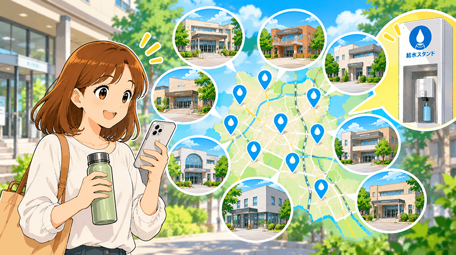 岸和田市のマイボトル給水機はどこ?8カ所の設置場所を紹介