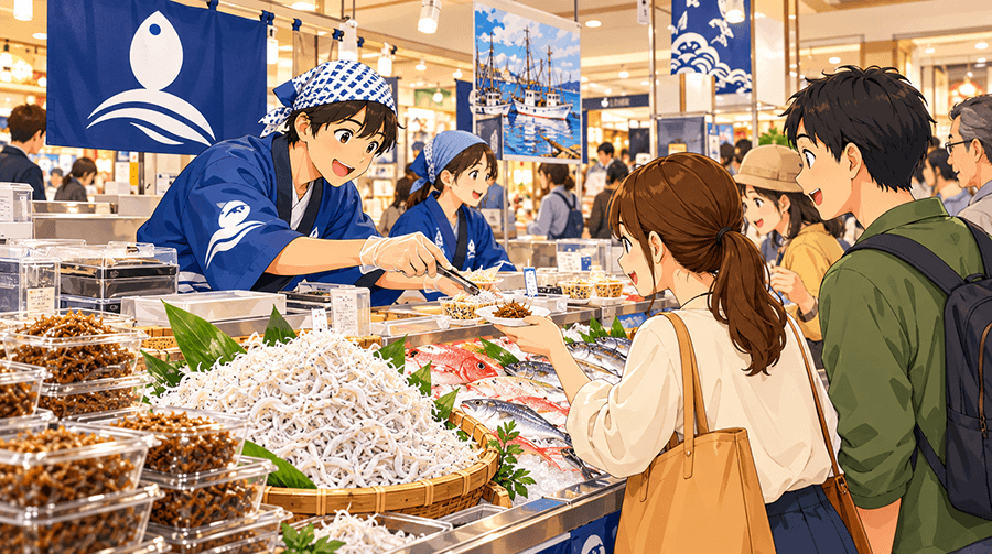 阪神梅田本店で岸和田漁港のシラスを販売！【イベント概要】